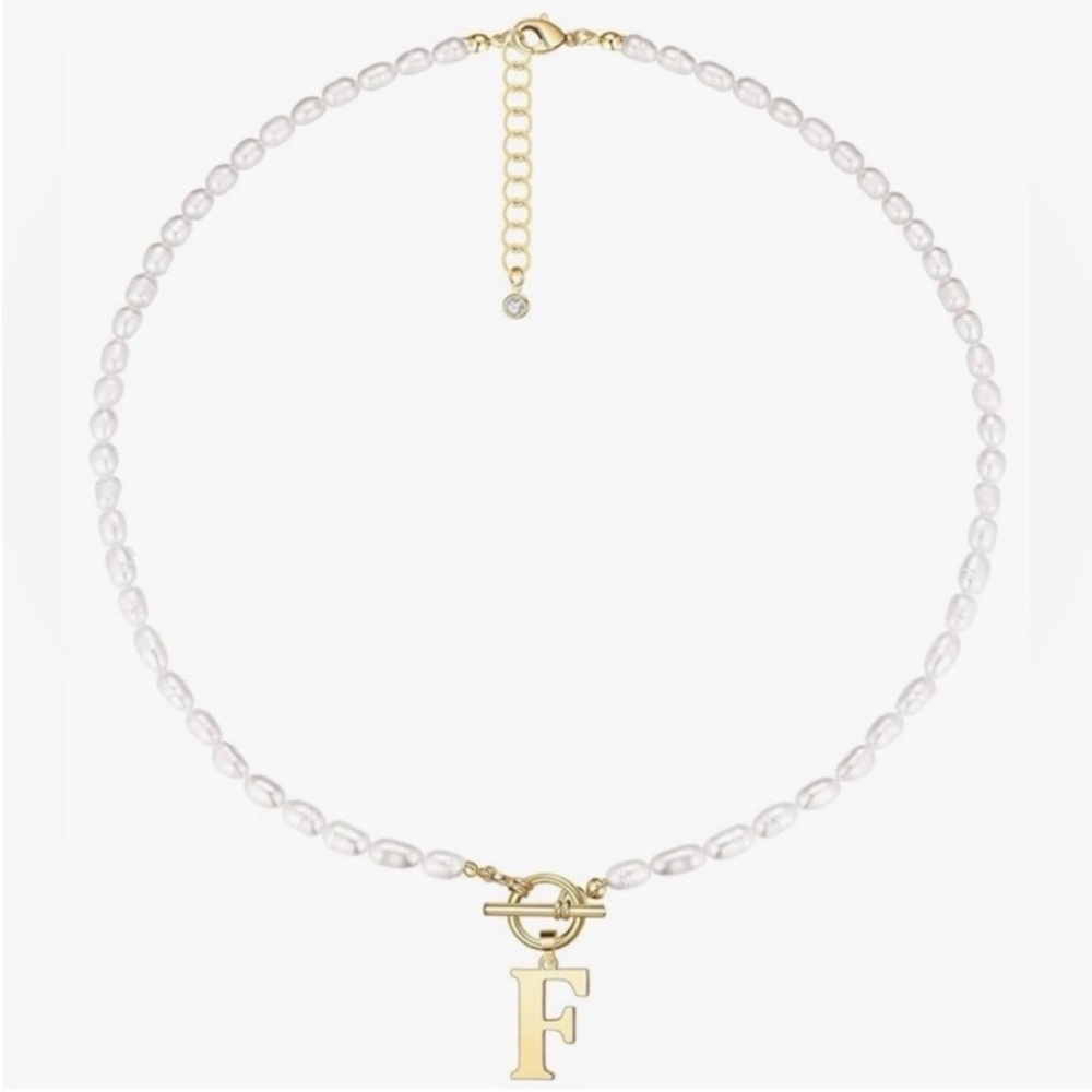 ❤️ Amazon | Pearl F Necklace